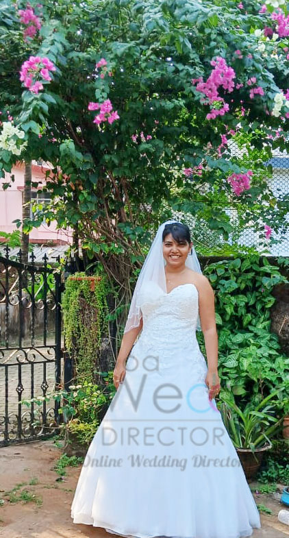 aline wedding gown hire in goa