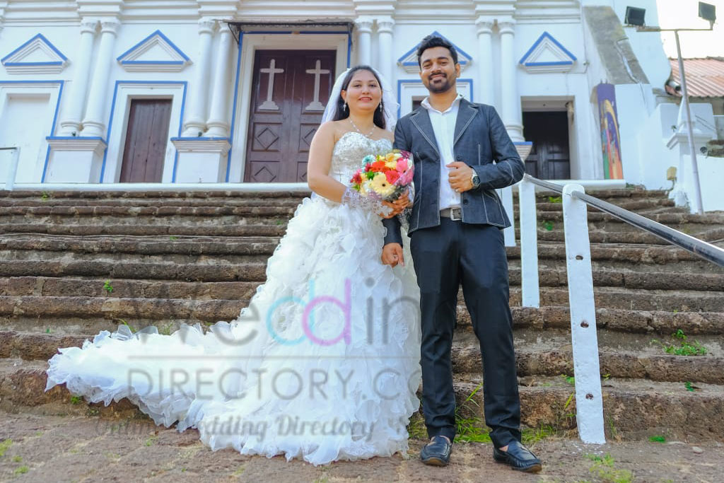 short trail wedding gown hire in goa